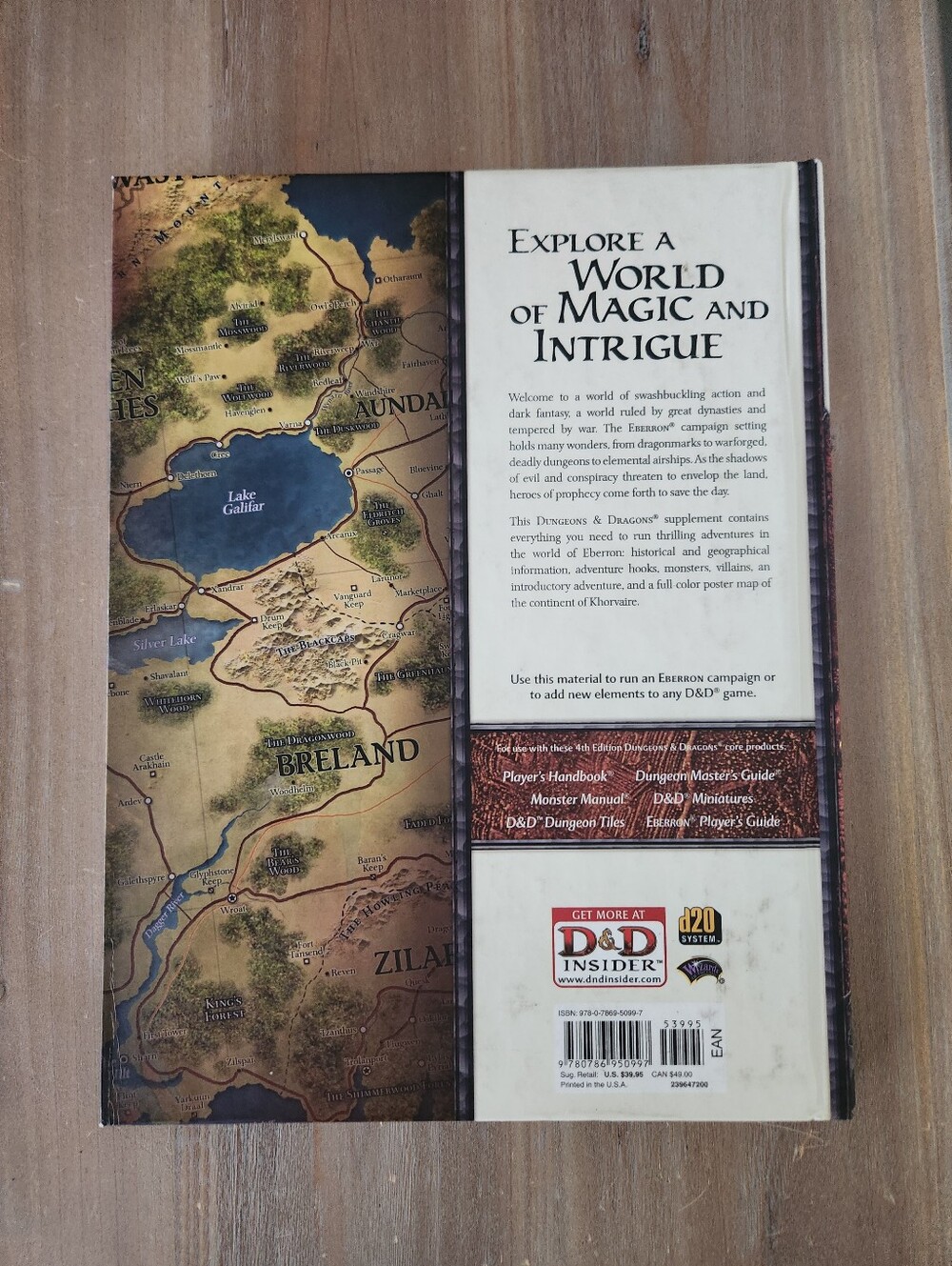 🐉 D&D Eberron Campaign Guide Hardcover 4E RPG Sourcebook Dungeons And Dragons - Picture 2 of 7